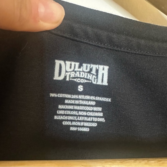 DULUTH TRADING CO Wearwithall Ponte Knit Long Sleeve Black Mini Dress Small - Picture 6 of 8